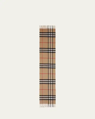 Burberry Men's Giant Check Cashmere Scarf | Thumbnail 4