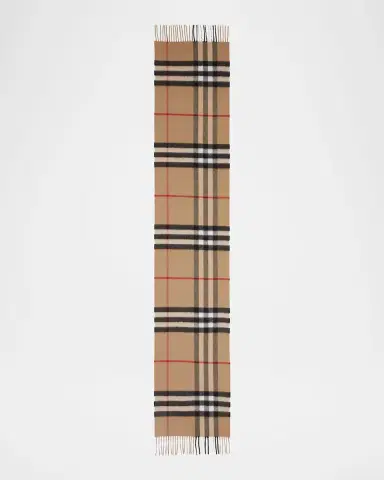 Burberry Men's Giant Check Cashmere Scarf | Thumbnail 8