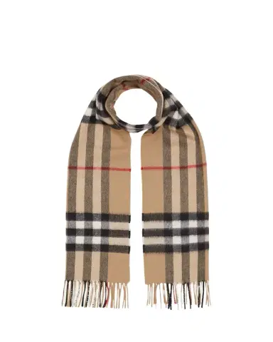 Burberry Men's Giant Check Cashmere Scarf | Thumbnail 1