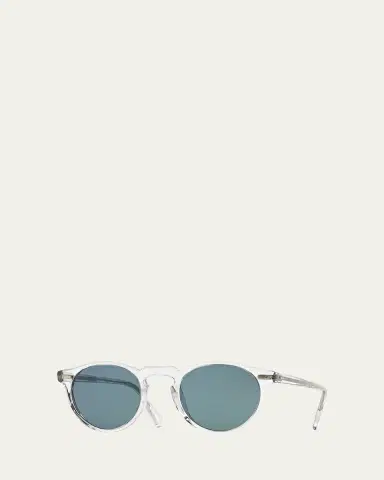 Oliver Peoples Men's Gregory Peck 47 Round Sunglasses | Thumbnail 2