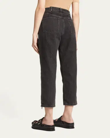 3.1 Phillip Lim Straight-Leg Cropped Jeans with Side Zipper Detail | Thumbnail 3