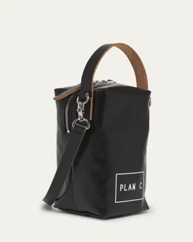Plan C Pili Graphic-Print Canvas Bucket Bag | Thumbnail 3