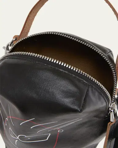 Plan C Pili Graphic-Print Canvas Bucket Bag | Thumbnail 4