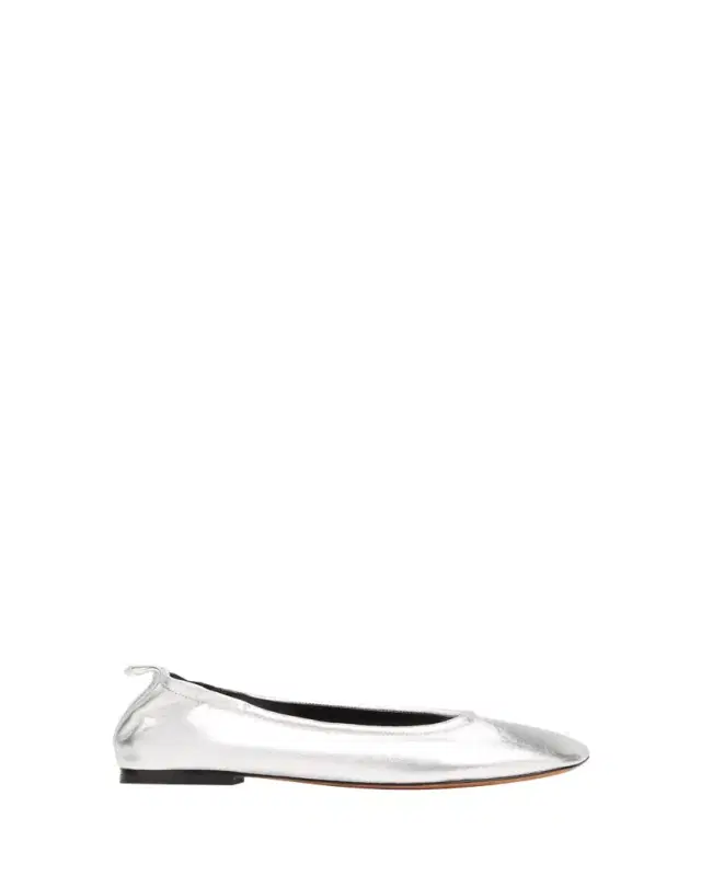 ID Stretch Metallic Ballerina Flats