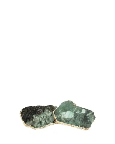 Anna New York Kivita Emerald Coasters, Set of 2 | Thumbnail 1