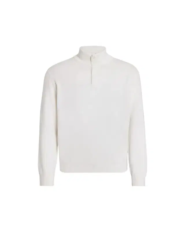 Men's Oasi Cashmere Zip Mock Neck Sweater