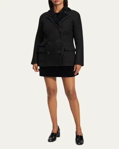 Theory Shearling Peacoat Blazer | Thumbnail 2 Theory Shearling Peacoat Blazer | Thumbnail 2