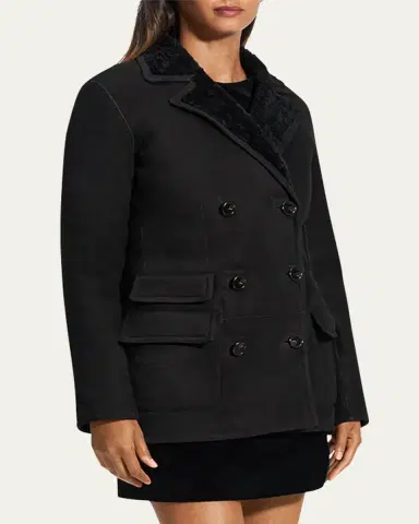 Theory Shearling Peacoat Blazer | Thumbnail 4 Theory Shearling Peacoat Blazer | Thumbnail 4