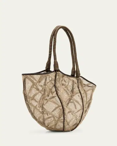Bottega Veneta Fishnet Sardine Tote Bag | Thumbnail 3