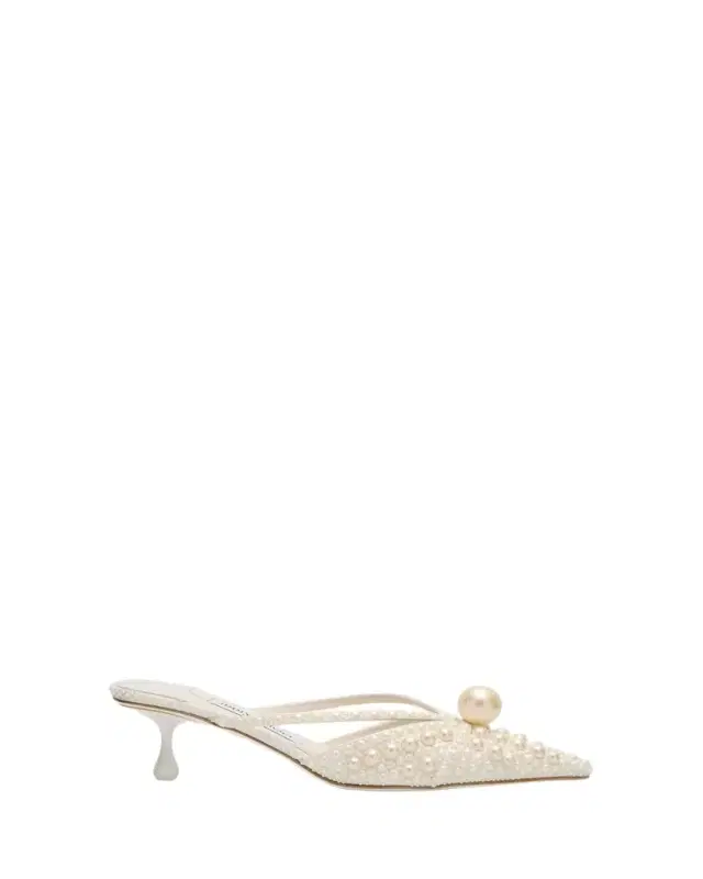 Sana 51 Pearly Leather Mules