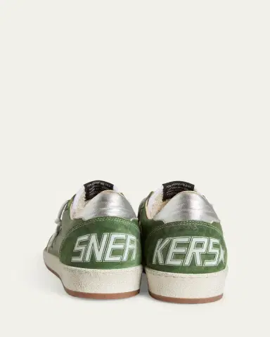 Golden Goose Men 's Ball Star Leather and Nylon Low-Top Sneakers | Thumbnail 2