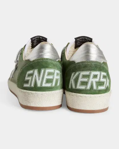 Golden Goose Men 's Ball Star Leather and Nylon Low-Top Sneakers | Thumbnail 3