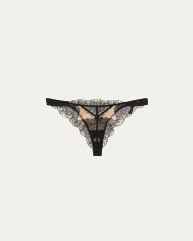 Livy Nuit Blanche Two-Tone Lace Tanga | Thumbnail 2 Livy Nuit Blanche Two-Tone Lace Tanga | Thumbnail 2