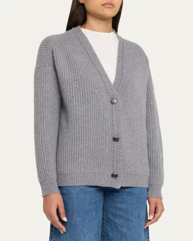 TWP Ribbed Cashmere Cardigan | Thumbnail 4