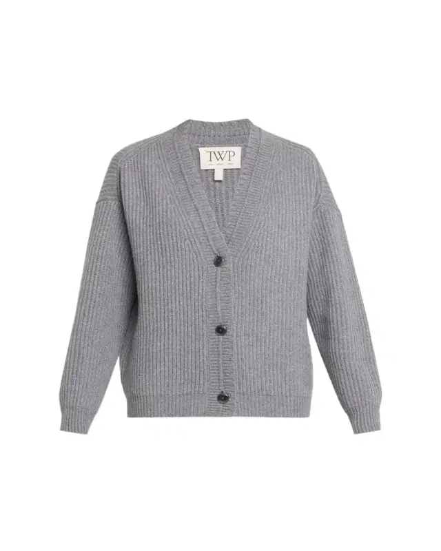 Ribbed Cashmere Cardigan