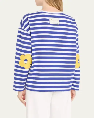 Marc Jacobs Daisy Striped Long-Sleeve T-Shirt | Thumbnail 3 Marc Jacobs Daisy Striped Long-Sleeve T-Shirt | Thumbnail 3