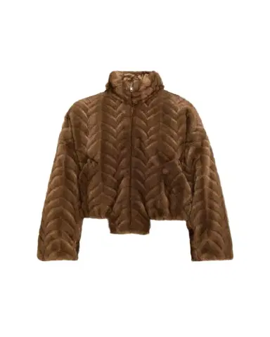 Balenciaga Cropped Faux Fur Bomber Jacket | Thumbnail 1 Balenciaga Cropped Faux Fur Bomber Jacket | Thumbnail 1