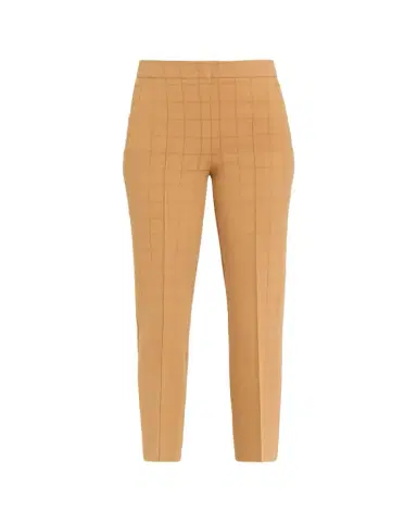 HIGH SPORT Metallic Windowpane Matte Jacquard Slim-Leg Crop Pants | Thumbnail 1 HIGH SPORT Metallic Windowpane Matte Jacquard Slim-Leg Crop Pants | Thumbnail 1