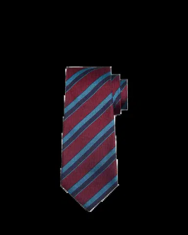 Kiton Men's Diagonal Stripe Silk 7-Fold Tie | Thumbnail 2 Kiton Men's Diagonal Stripe Silk 7-Fold Tie | Thumbnail 2