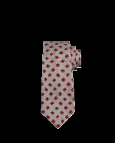 Kiton Men's Abstract-Print Silk 7-Fold Tie | Thumbnail 2 Kiton Men's Abstract-Print Silk 7-Fold Tie | Thumbnail 2