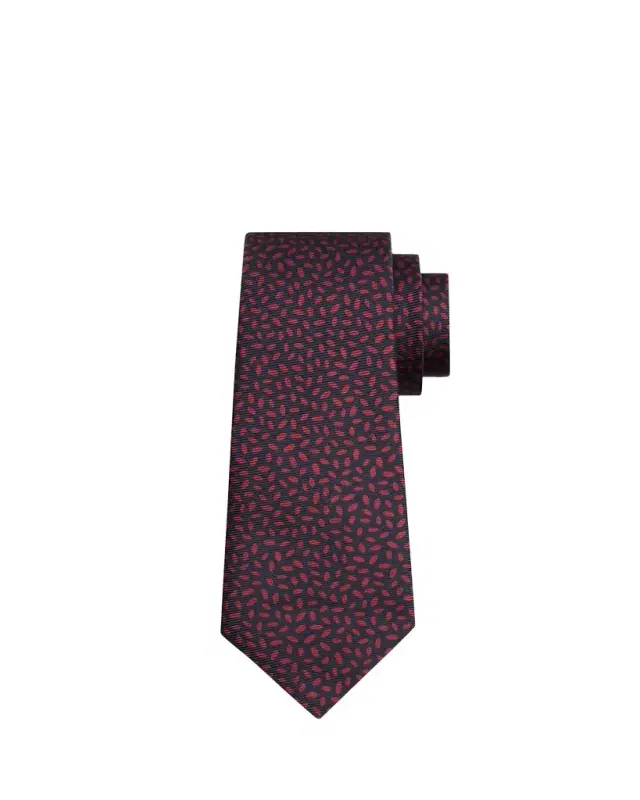 Men's Micro-Oval Silk 7-Fold Tie