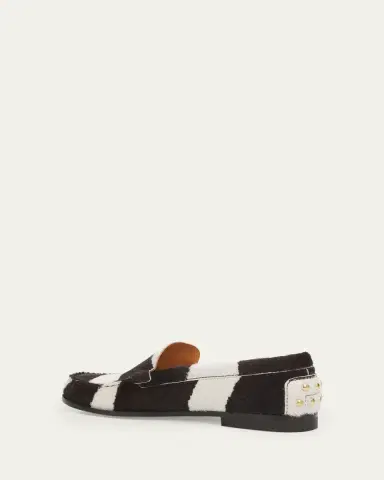 Tod's Metal Dots Zebra-Printed Calf Hair Loafers | Thumbnail 4 Tod's Metal Dots Zebra-Printed Calf Hair Loafers | Thumbnail 4