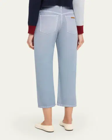 Marni Compact Cotton Canvas Straight-Leg Crop Pants | Thumbnail 3 Marni Compact Cotton Canvas Straight-Leg Crop Pants | Thumbnail 3