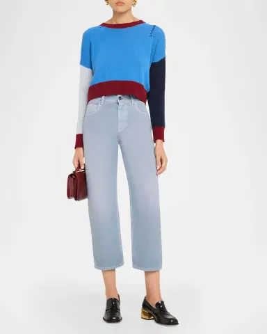 Marni Compact Cotton Canvas Straight-Leg Crop Pants | Thumbnail 6 Marni Compact Cotton Canvas Straight-Leg Crop Pants | Thumbnail 6