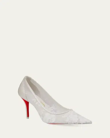 Christian Louboutin 80mm Miss Z Floral Mesh Pumps | Thumbnail 3