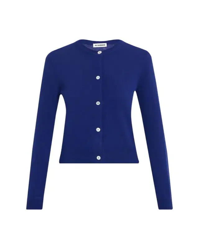 Jil Sander Wool Crewneck Cardigan