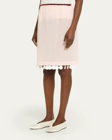 Plan C Dot Sequined Knee-Length Slip Skirt | Thumbnail 4 Plan C Dot Sequined Knee-Length Slip Skirt | Thumbnail 4