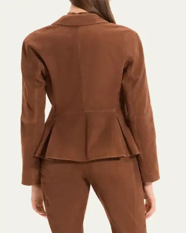 Theory Shaped Suede Blazer | Thumbnail 3 Theory Shaped Suede Blazer | Thumbnail 3