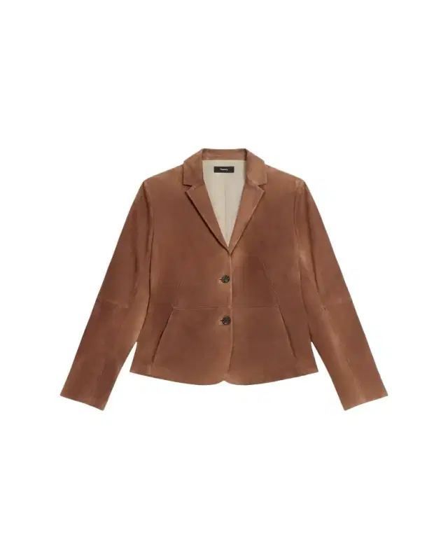 Shaped Suede Blazer