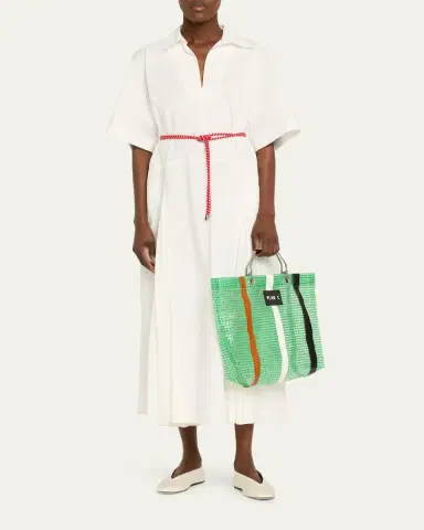 Plan C Medium Woven Shopping Tote Bag | Thumbnail 5 Plan C Medium Woven Shopping Tote Bag | Thumbnail 5