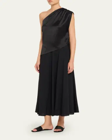 AEXAE Asymmetric Silk Top | Thumbnail 2 AEXAE Asymmetric Silk Top | Thumbnail 2