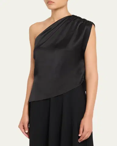 AEXAE Asymmetric Silk Top | Thumbnail 4 AEXAE Asymmetric Silk Top | Thumbnail 4