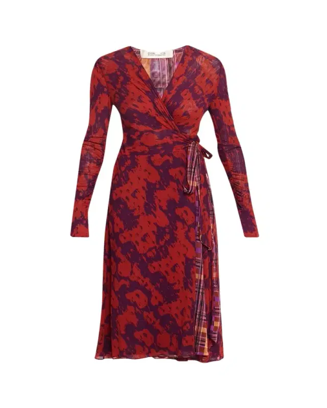 Carmen Reversible Mesh Midi Wrap Dress