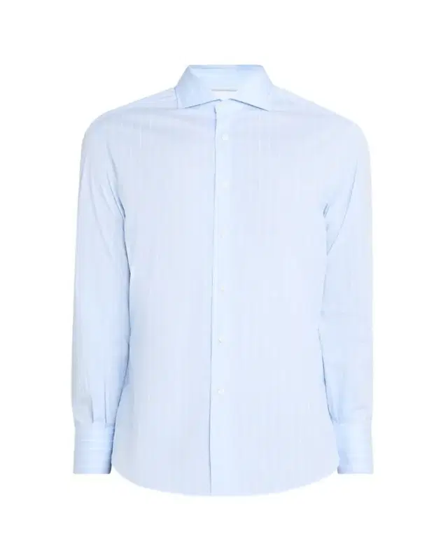 Brunello Cucinelli Men's Pinstripe Cotton Button-Down Shirt