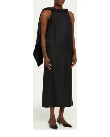 Loulou de Saison Susan Twisted Satin Dress | Thumbnail 5 Loulou de Saison Susan Twisted Satin Dress | Thumbnail 5