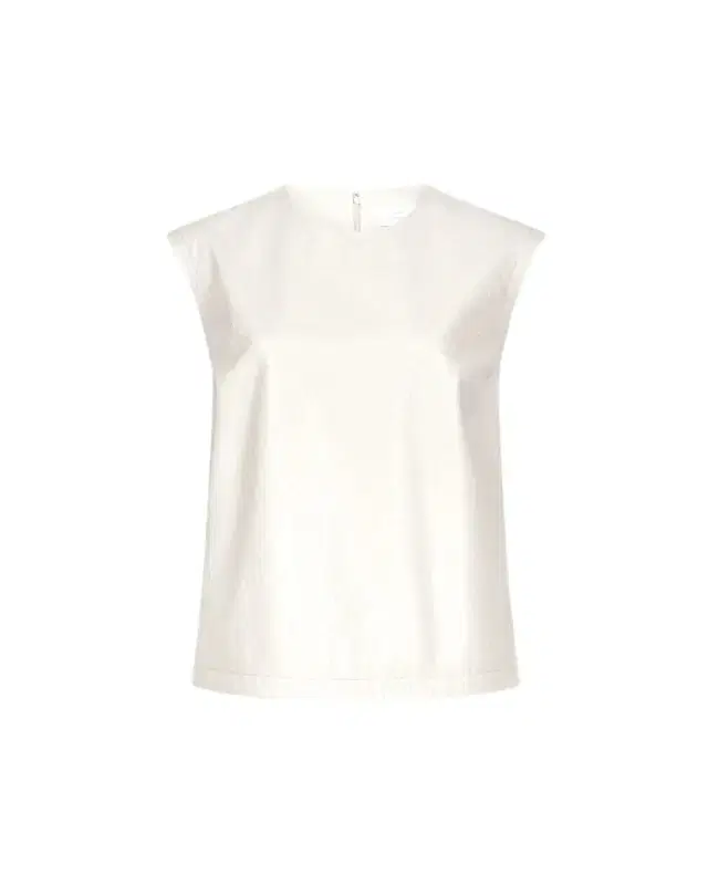 Loulou De Saison Fiza Ostrich-Embossed Leather Sleeveless Top