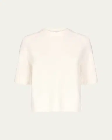 Loulou de Saison Dara Short-Sleeve Cashmere Sweater | Thumbnail 6 Loulou de Saison Dara Short-Sleeve Cashmere Sweater | Thumbnail 6
