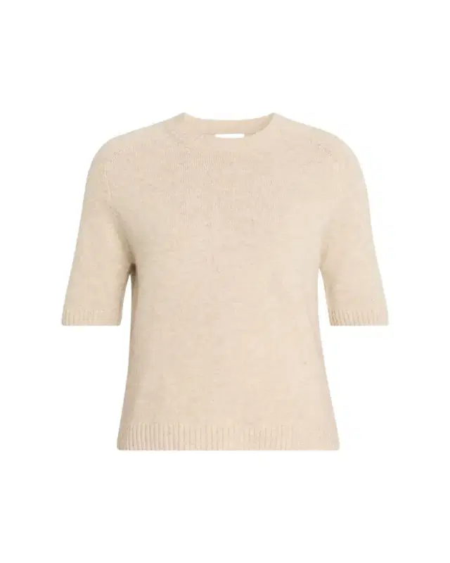 Dara Short-Sleeve Cashmere Sweater