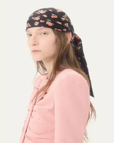 Valentino Garavani Floral-Print Silk Scarf | Thumbnail 2