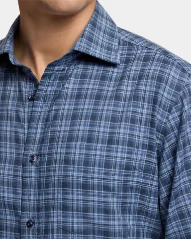 Ralph Lauren Purple Label Men's Aston Cotton Plaid Pocket Sport Shirt | Thumbnail 9 Ralph Lauren Purple Label Men's Aston Cotton Plaid Pocket Sport Shirt | Thumbnail 9