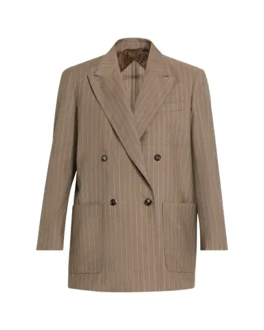Max Mara Oversized Pinstripe Wool Jacket | Thumbnail 1 Max Mara Oversized Pinstripe Wool Jacket | Thumbnail 1