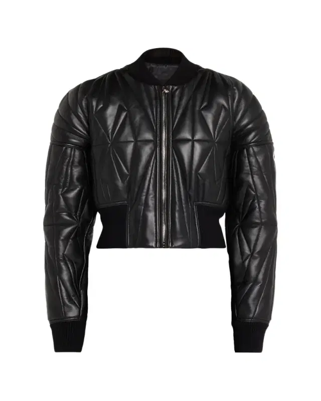 x Moncler Geocamo Nappa Leather Bomber Jacket