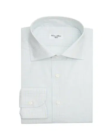 Cesare Attolini Men's Micro-Gingham Cotton Dress Shirt | Thumbnail 1 Cesare Attolini Men's Micro-Gingham Cotton Dress Shirt | Thumbnail 1