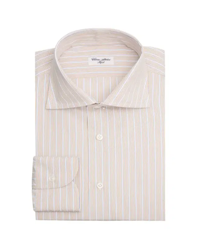 Men's Multi-Stripe Cotton Dress Shirt