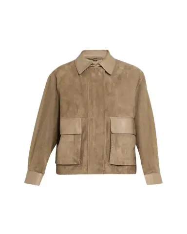 Giorgio Armani Suede Oversized Blouson Jacket | Thumbnail 1 Giorgio Armani Suede Oversized Blouson Jacket | Thumbnail 1