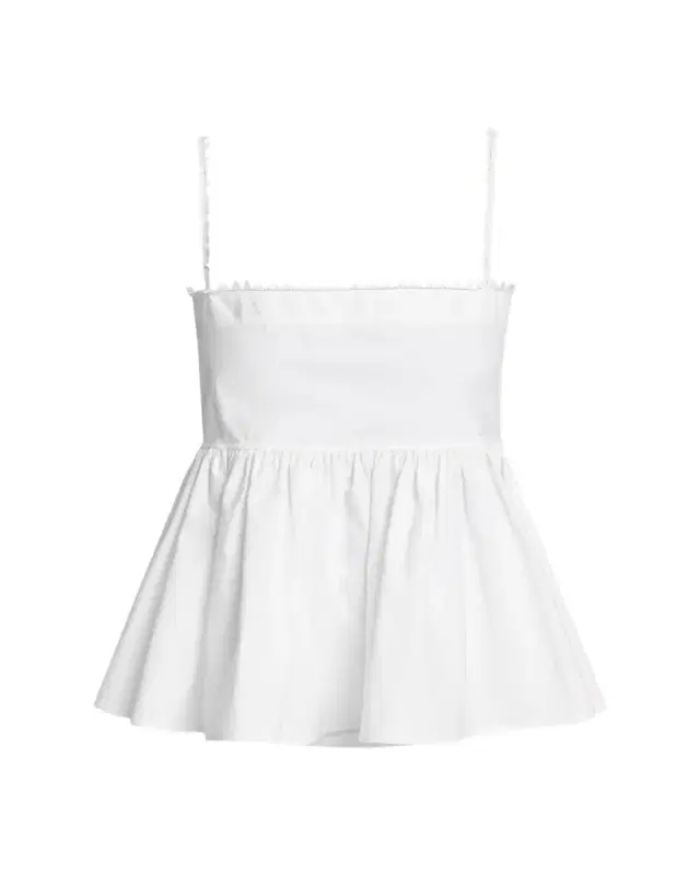 Jacquemus Sharktooth Trim Peplum-Hem Top
